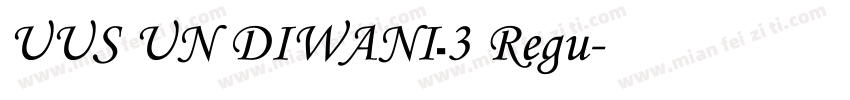 UUS UN DIWANI_3 Regu字体转换